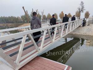 China Customized Aluminum Floating Dock Stable Movable Boating KS6001 Dock Floating Pontoon Bridge For Sale Float Dock factory