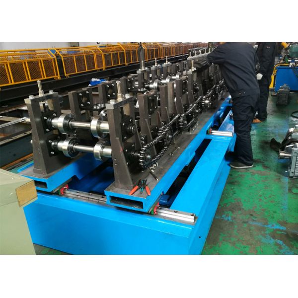 Quick-change CZ Purlin Roll Forming Machine, Easy Adjustable Post Cutting