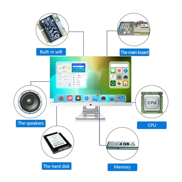 24" Business All-in-One PC Intel Core i7 8GB RAM SSD Windows 10