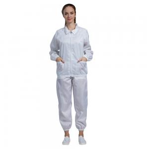 China Clean Room OEM ESD Anti Static Clothing Dustproof Women Fire Resistant on sale