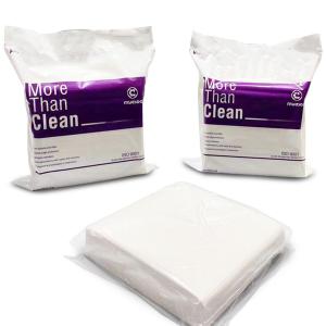 China 4x4 Lint Free Cleaning Wipes 56g Nonwoven White Surface Disinfectant factory