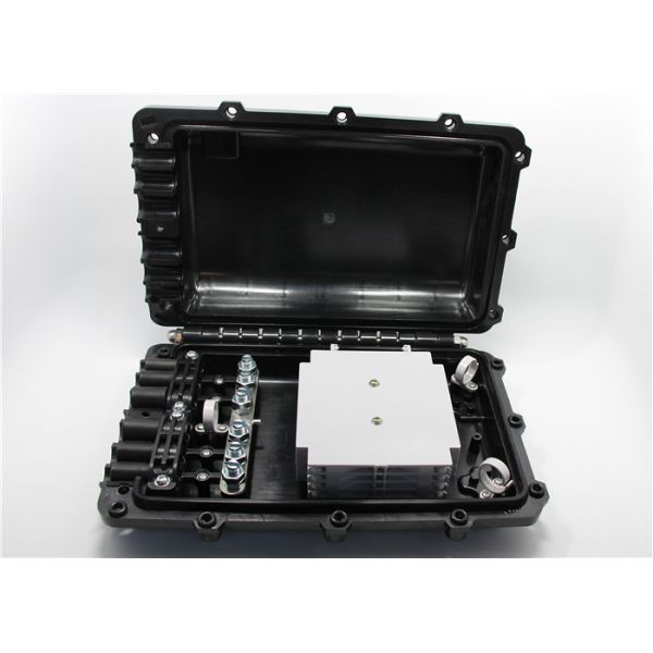 H002 Inline Type 6 Port Fiber Optic Closure , 8mm~20mm Cable Fiber Joint Enclosure
