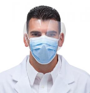 Hospital Surgical Disposable Face Mask With Transparent Splash Shield / PP Nonwoven