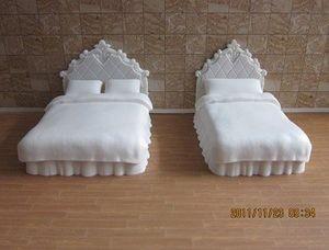 China sigle/double bed--model scale bed ,plastic model beds,doll house decoration factory