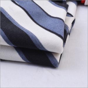 China High Quality Korea ITY Polyester Spandex 1000 TPM Twisting Print Striped ITY Jersey Knit Fabric for Dress and Shirts factory