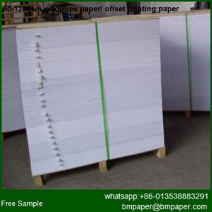 China White Virgin Uncoated Woodfree Offset Printing Paper Logo on sale