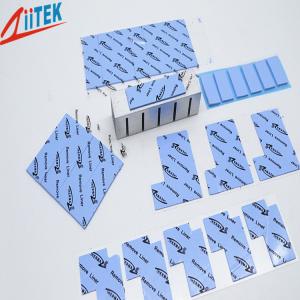 China Blue 4.0 W/mK Naturally Tacky Thermal Gap Filler TIF100-40-05E with Adhesive Coating Silicone Rubber sheet -50 to 200℃, factory