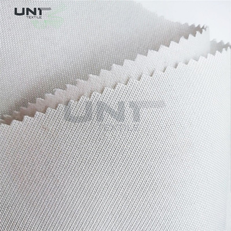 Double Side Brushed Polyester Tie Interlining Fabric Dye Woven For Necktie