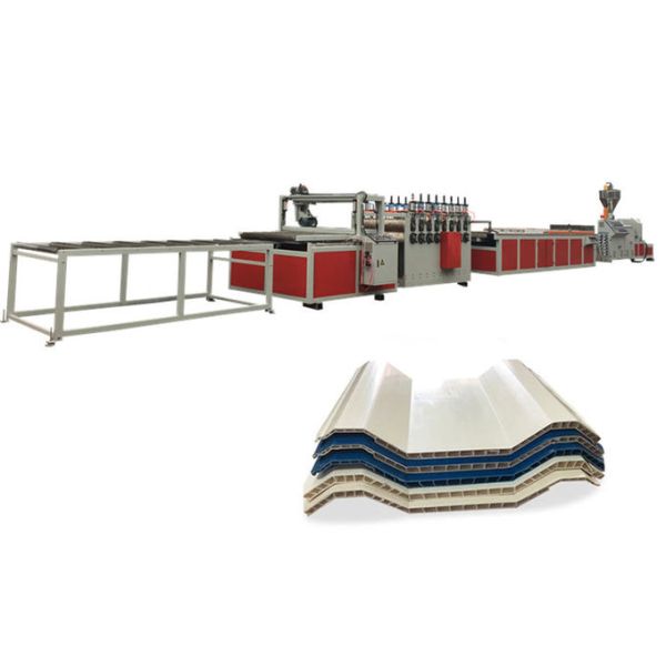 Corrugated Twin Wall PVC Roofing Plastic Profile Machine
