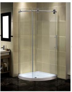 China Stainless Steel Frameless Tempered Glass Shower Enclosure Sliding For Shower Room on sale