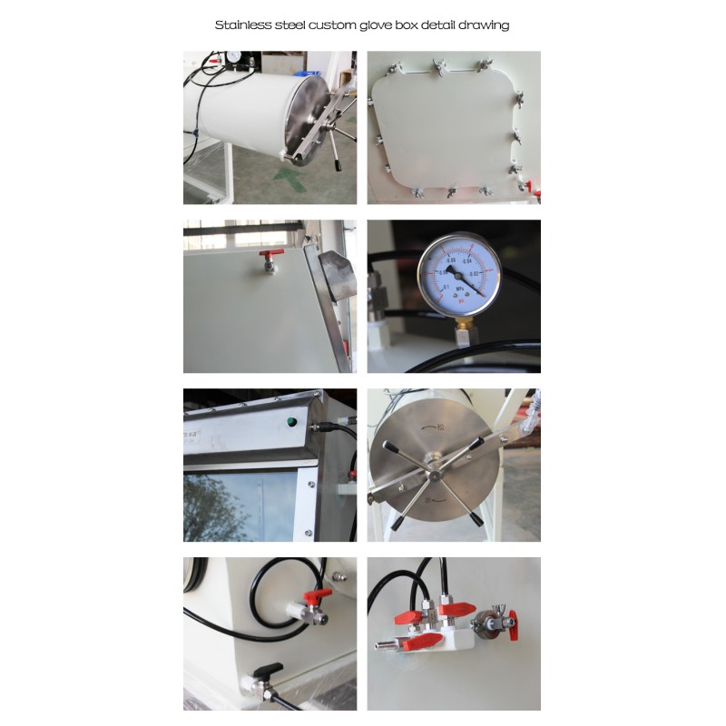 Testing Vacuum Glove Box For Laboratory Multi - Position Lithium Battery Researching