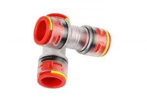China Straight Micro duct Connectors with Locking Clips in Blown Fibre Optic Micro Ducted Network Solutions on sale