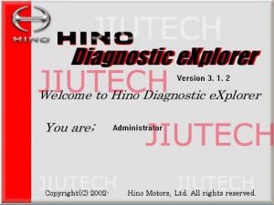 China Hino Diagnostic Explorer V3.12 Software For Auto Diagnostic Tool factory