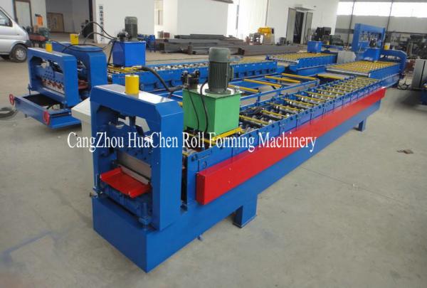 China Self Joint Roofing Sheet Roll Forming Machine 3 phases For 380 Voltage factory