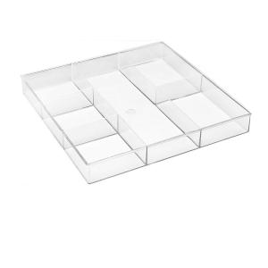 China Acrylic Drawer Organizer Storage Tray Clear Desk Makeup Drawer Organizer for Kitchen  Office on sale