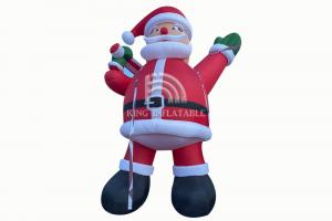 China Giant Inflatable Santa Claus Suitable Christmas Inflatable Cartoon Decorations factory
