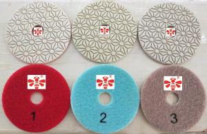 China Orbital Sander Marble 3 Step Diamond Polishing Pads  , Grinder Concrete Polishing Discs on sale