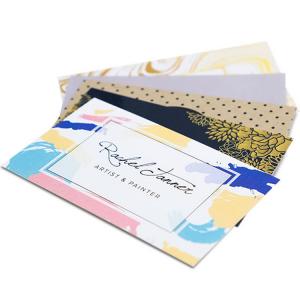 China Personality Printed Paper Business Cards Embossed Gold Foil Luxury Business Cards Printing factory