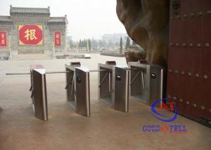 China Semi-automatic Waist High Tripod Turnstile Gate , All In One Access Control Turnstile on sale