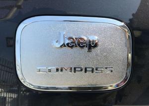 Chromed Auto Body Trim Parts For Jeep Compass 2017 , Fuel Tank Cap Cover