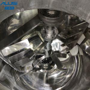 China Fixed Type Vacuum Emulsifying Homogenizer Cosmetic Cream Emulsifier Double Stirring Mixer factory