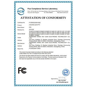 Shenzhen Wang Xin Yuan Electronic Technology Co., Ltd. Certifications