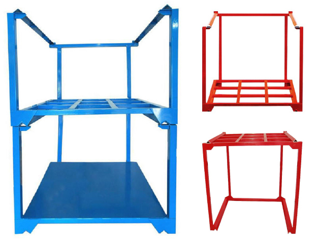 A19: Foldable Stacking rack Demountable Stacking rack for Canvas Textile Rolls Fabric Stackable Rack