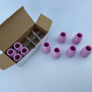 China 10Pcs TIG Welder Torch Accessories for Welding Pink Large Gas Lens Cup Alumina Nozzle factory