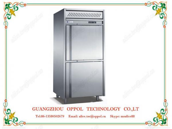 China OP-500 Restaurant Kitchen Fridge Freestanding Refrigerator Double Door Freezer factory