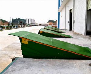 China Warehouse Loading Dock Lift Systems , 8 Ton Steel Yard Ramp Truck Dock Leveler on sale