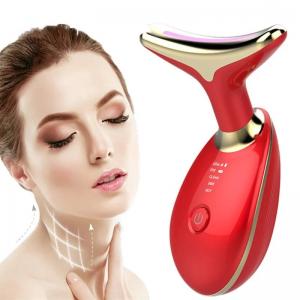 China 2023 Skin lifting Beauty Instrument LED Photon Vibration Neck Lifting Skin Tighten Anti Wrinkle Remove Massager Device factory