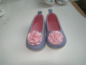 China summer big flower fabric baby shoe NO.5056 factory