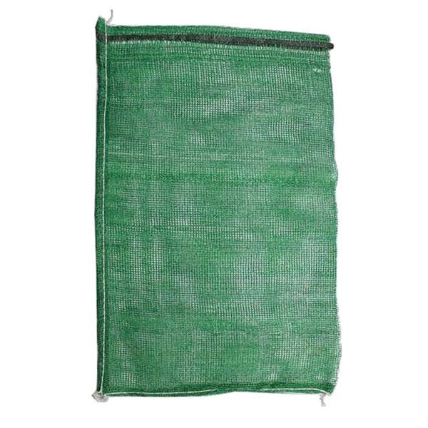 2024 Tubular Leno Mesh Net Bags For Vegetable Packing Surface Handling Hot Stamping