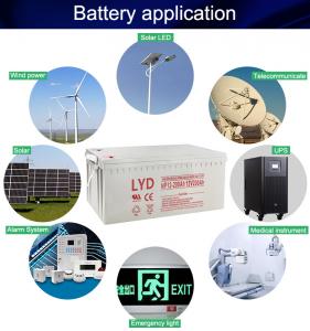 China NP12-200Ah Lead Acid Battery Solar Power Storage factory