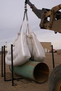 China Heavy weight builder pipeline Gravel Bulk Bag , oil industry Big Bag Two Ton factory