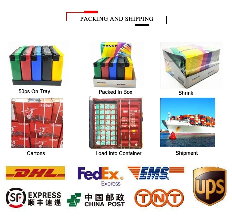 Plastic 79mm Size Electronic Refill or Disposable Flame Lighter for Middlest Market