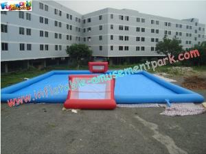 China Durable Inflatable Sports Games , Soapy Water Football Field on sale