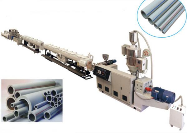 China Plastic PPR PE Pipe Extrusion Line High Efficiency 11-110kw Motor Power factory