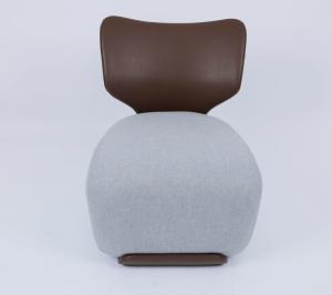 China Linen Fabric Vinyl Leisure Lounge Chair for Guesting Room factory