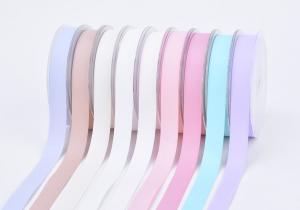 China Organza fabric thermal printed color silk printing polyester silk grosgrain satin ribbon factory