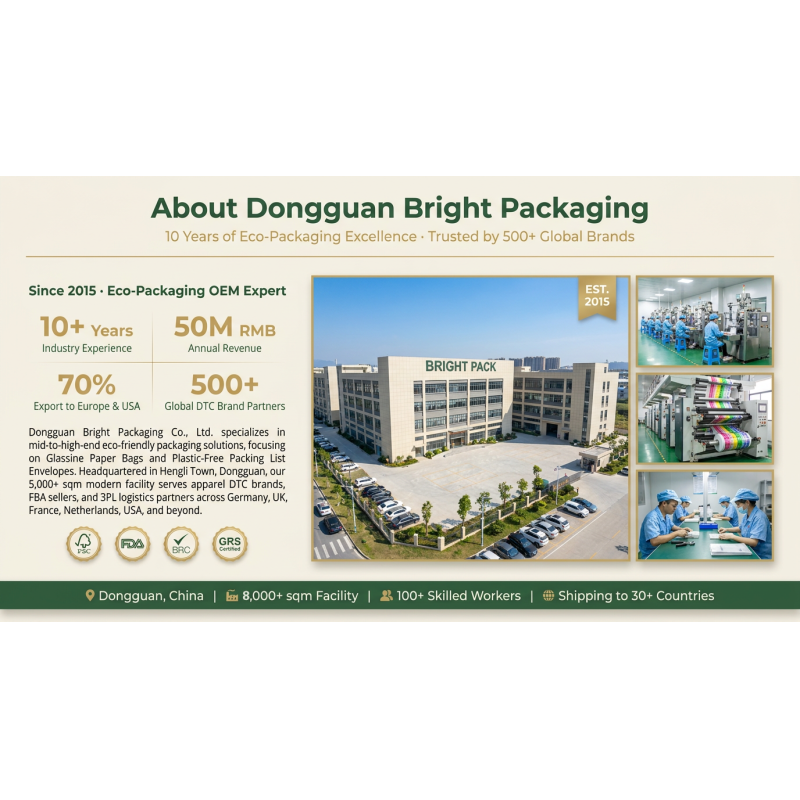 Biodegradable Packing List Envelope Compostable Paper Document Enclosed Self Adhesive Shipping Label Pouch