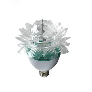 China Cri70 E27 Or B22 Led Lotus Lamp Rotating Plastic Expand Flower Magic Party on sale