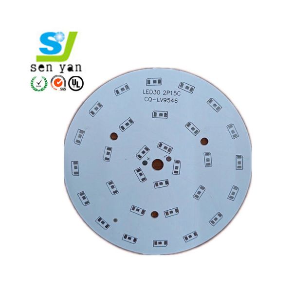 Aluminum Substrate LED Circuit Board Single Side 1 - 2oz Copper Thickness