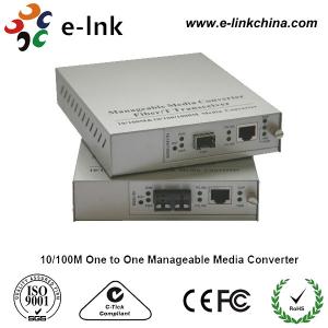China E-link 10 / 100M One to One Manageable Fast Ethernet Media Converter with Internal Power Supply on sale