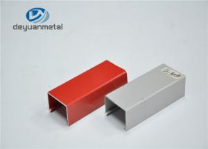 China Red Powder Coating Aluminium Standard Profiles Sliding Open Style GB/75237-2004 factory