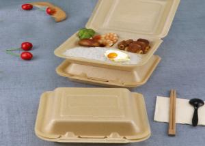 China Pulp tableware lunch box Sugarcane pulp bowl box sushi pack kraft paper bowl food container factory