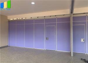 China US Acoustic Operable Room Divider Movable Wooden Partition Wall For Auditoriums factory