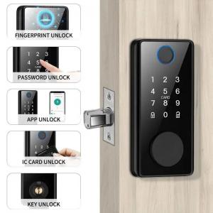 China Deadbolt Smart Code Lock Full Automatic Fingerprint Code Card Tuya WiFi Unlock on sale