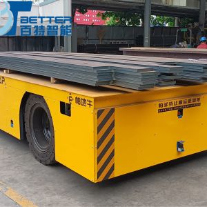 China Factory Supply 65 Ton Remote Control Material Handling Trackless Transfer Cart on sale