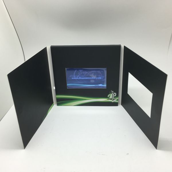 TFT PU LEATHER A5 LCD VIDEO CARD / LCD VIDEO BROCHURE For PROMOTION